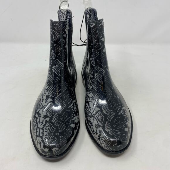 Time and Tru Snake print Ankle Rain Boot Womens Size 6 - Picture 4 of 8